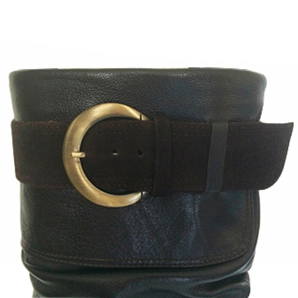 Mariano Renzi Vero Cuoio Slouch Heel Leather Boots - Picture 5 of 5